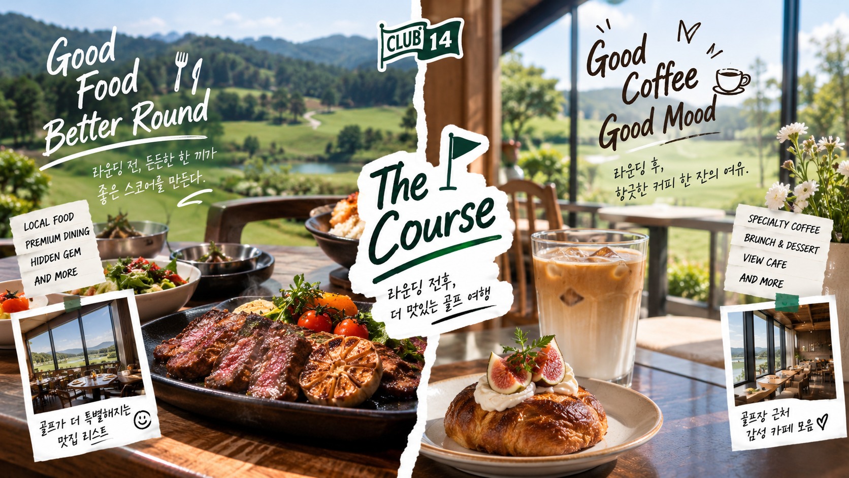 The Course — 라운딩 전후, 더 맛있는 골프 여행