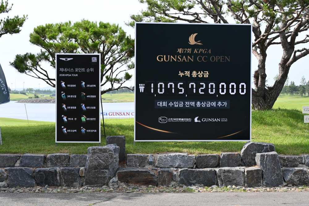 [KPGA 군산CC 오픈] 3라운드 전 누적 총상금 1,075,720,000원… 전날 대비 약 1억 1천만 원 증액